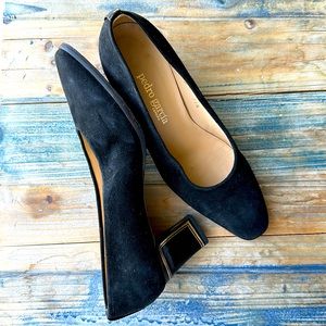 Pedro Garcia black suede pumps 36 1/2